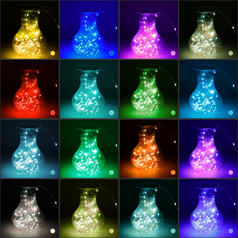 Moobibear 33ft 100 LEDs Color Changing USB Powered Fairy Lights with Remote